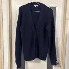 LACOSTE ラコステ ミリタリーニットカーディガン XL ネイビー