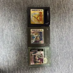 ポケットモンスター 金 銀 クリスタル 3本セット