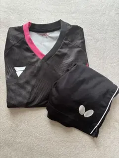 卓球ウェアセット 黒/ピンク