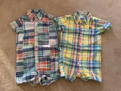 Ralph Lauren チェック柄 半袖ポロシャツ 2点セット 6M