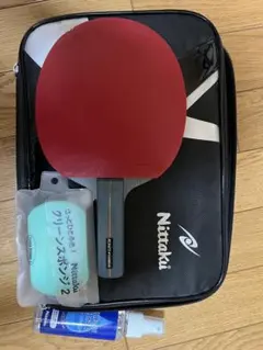 卓球ラケット FLAYATT CARBON 収納バック ケア用の道具一式