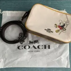COACH コーチ ディズニー ミッキー レザー シグネチャー カメラ