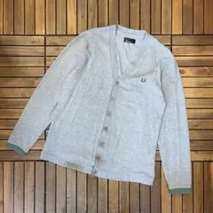 FREDPERRY フレッドペリー 長袖 カーディガン 薄地 鹿の子 ロゴ刺繍のサムネイル