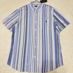新品 タグ付き　ポロラルフローレン シャツ　マルチ　ストライプ ポニーのサムネイル