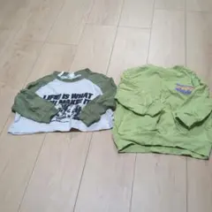 Tシャツとプリントトップスセット