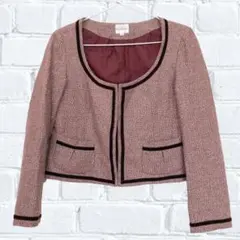 ROPE' PICNIC ノーカラージャケット　ショート丈　ホック留め