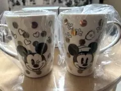 ミッキー・ミニー ドットマグカップ 2個セット