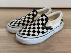 VANS チェッカー スリッポン 19cm