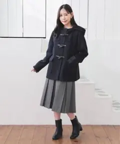 【美品】Honeys ダッフルコート 黒 ハニーズ COLZA オシャレ　秋冬