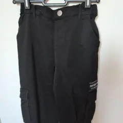 【SISTARJENI】ブラック カーゴパンツ ウエストゴム