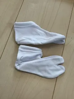 ホワイト足袋型ソックス　七五三　3歳