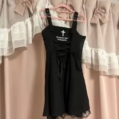 Ank Rouge ゴシックプリントプリーツJSK