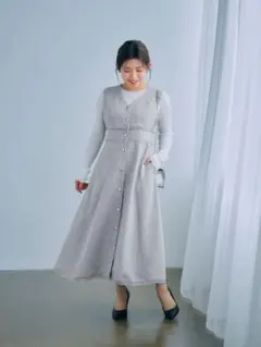 フロントボタンツイードジャンパースカート☆