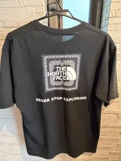 THE NORTH FACE バンダナ柄 Tシャツ ブラック中古のサムネイル