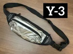 Y-3　ボディバッグ　ウエストポーチ　ショルダーバッグ　シルバー　ナイロン