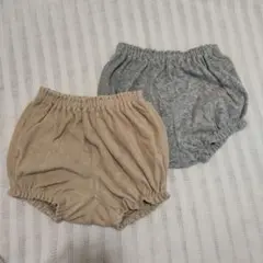 2ki様専用　かぼちゃパンツ　ユニクロ　ベージュとグレーのセット