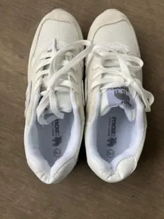 saka様専用モズ　ホワイト スエード メッシュ スニーカー 24cm