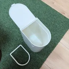 シンプル 卓上ゴミ箱 ホワイト　ダストボックス