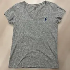 Polo Ralph Lauren グレー Vネック Tシャツ M