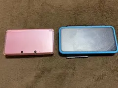【ジャンク品】3DS ミスティピンク & 2DS LLブラック ターコイズ