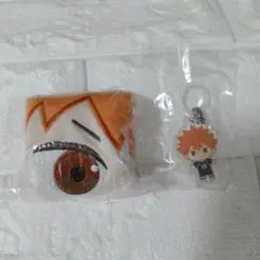 【匿名配送】ハイキュー ふわふわフェイス巾着 ガチャガチャ めじるし 日向