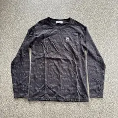 ヒ*マ様 【300円オークション】00s FILA 総柄 長袖カットソー ブラッのサムネイル