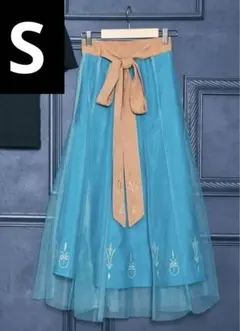 ◎9/18まで【新品紙タグ付】しまむら ちはるさん エルサ チュールスカート