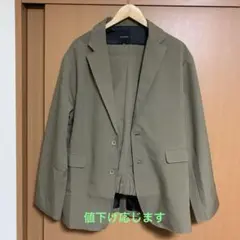 テーラードジャケット＆テーパードパンツ カジュアルスーツ セットアップ