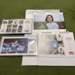 卓球 石川佳純 2022 2023 2025 2026年卓上カレンダー