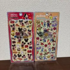 【新品】プチドロップステッカー ミッキー ズートピア 2枚セット