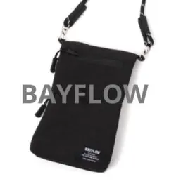 【BAYFLOW 】フォンケース　マルチショルダーバッグ　ブラック