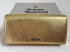 Vivienne Westwood 長財布 ゴールド レザー 未使用