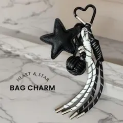 じゃらじゃらキーホルダー❤️バッグチャーム パラコード 星 ハート 韓国 y2k
