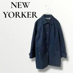 NEW YORKER ニューヨーカーネイビー トレンチコート　9AR M
