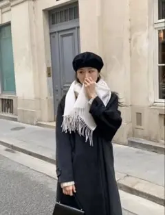 ounce マフラー アイボリー 韓国 レディース