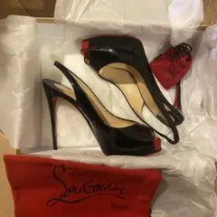 【花様専用】ルブタン パンプス BLACK 37 RED