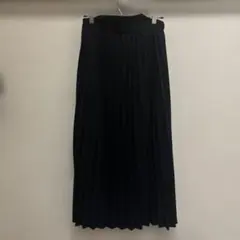 GU ジーユー プリーツスカート ロング ブラック
