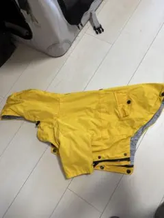 犬用レインコート イエロー フード付き