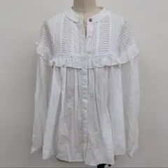 zara フリルブラウス