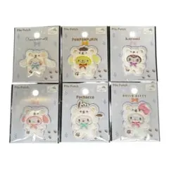 セリア サンリオ パイルワッペン ふわふわスノー