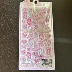 正規品　ピンクリボン　ボンボンドロップシール