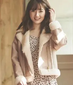 【美品】Noela ショートエコムートンコート