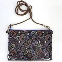 スマホポーチ　花柄　スマホショルダー　お散歩用ポーチ　お祭りポーチ