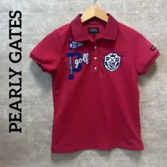 PEARLY GATES パーリーゲイツ　ゴルフポロシャツ サイズ0 ピンク