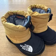 ノースフェイス　スノーブーツ　イエロー×ブラック　14cm