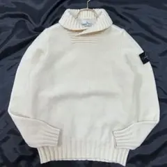 STONE ISLAND ホワイト タートルネックセーター M - メルカリ