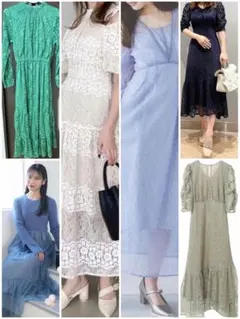 ワンピース　6点まとめ売り　上品　お姫様　結婚式　レース　キラキラ