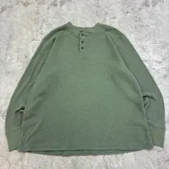 年*中様 Wrangler Authentics ワッフルヘンリーネックロンTのサムネイル