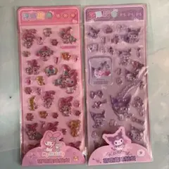 1点のみ❤️2枚セット❤️中国ライセンス正規品❤️サンリオぷっくりシールマイメロクロミ