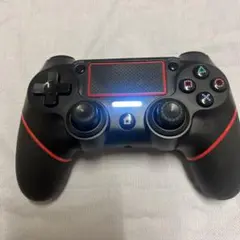 超美品★ps4 ワイヤレスコントローラー★黒×赤★typeB★通電、充電確認済み
